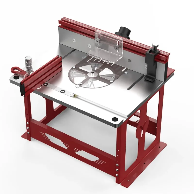 

Bench Top Router Table Workbench with Profile Fence System / Miter Gauge / Dust Collection Port for Most Router