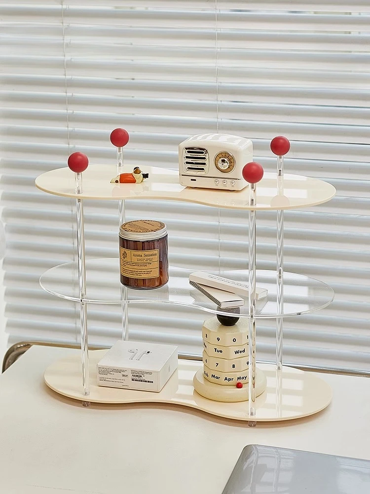 Acrylic Shelf Desktop Creative Cup Holder Display Stand Bedroom Storage Rack