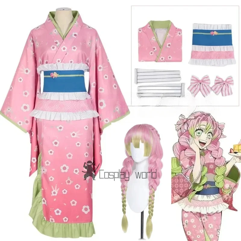 nouveau-kanroji-mitsuri-cosplay-costume-demon-slayer-rose-kimono-robe-tenues-halloween-carnaval-fete-femmes-costumes-perruque