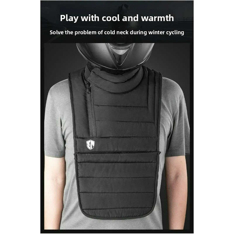 Мужская мотоциклетная защита для шеи, ветрозащитная защита для груди, съемная, подходит для катания на лыжах, пеших прогулок, туризма, кемпинга, мужская велосипедная шея