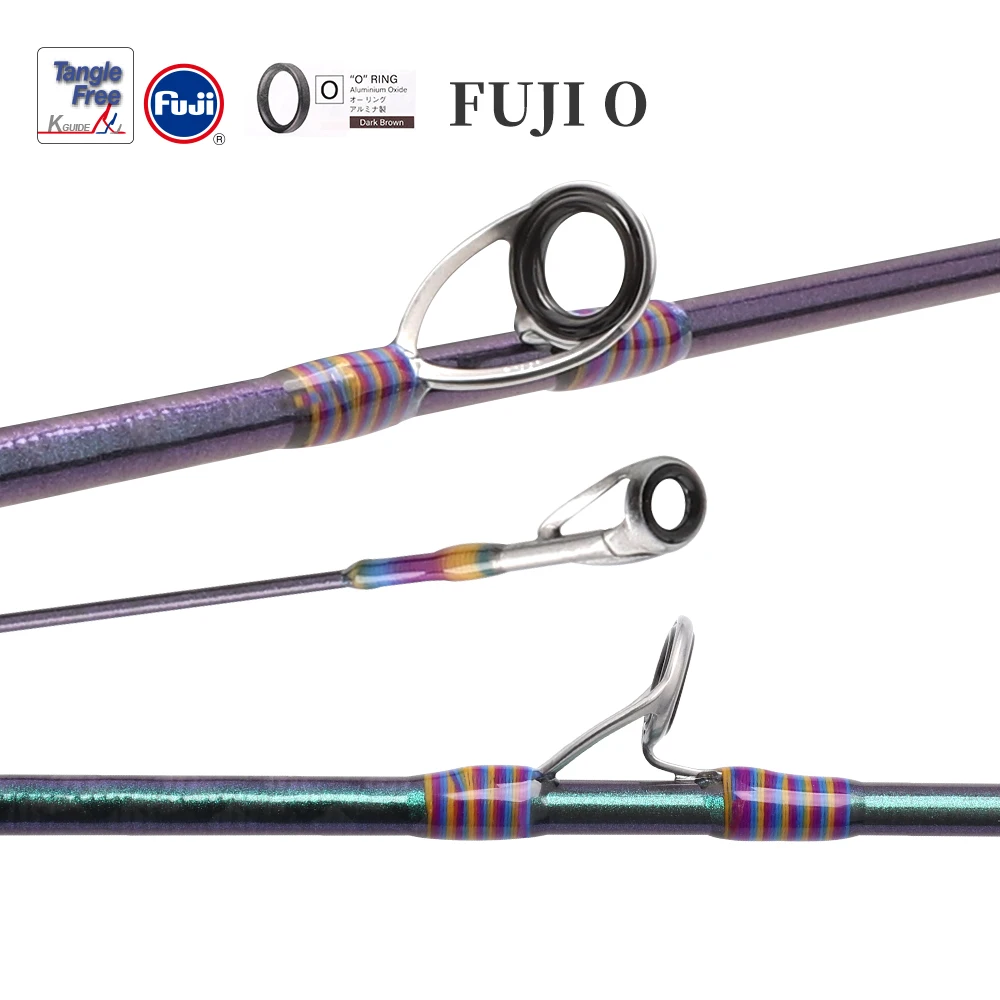 FISHINGFANS RANCY 5' 5'6 6' FUJI O Guide UL Ultralight Carbon Rattle Reel Seat 1-8g 2-6lb Trout Cork Handle Fishing Rod
