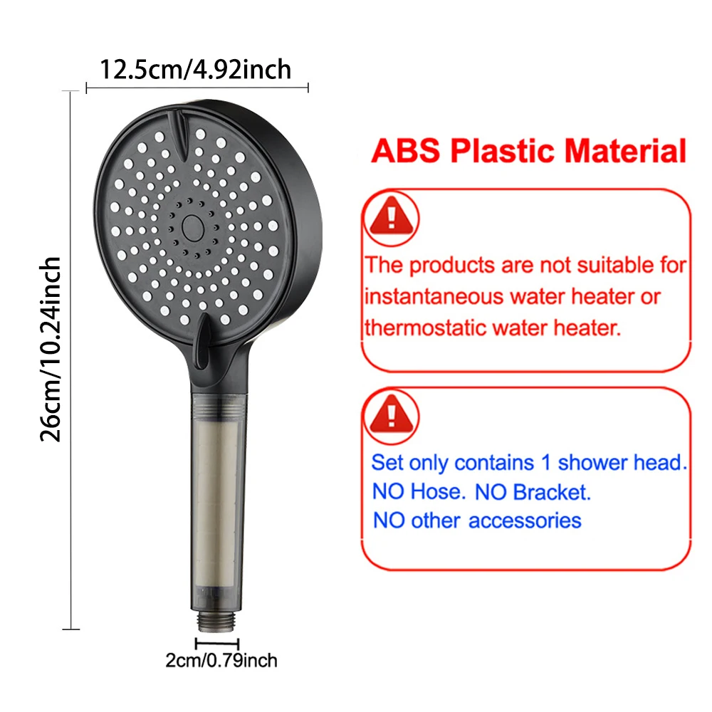 3 モード高圧ハンドマッサージフィルターユニバーサル大流量シャワーヘッドシャワー適応スプレーノズル浴室アクセサリー