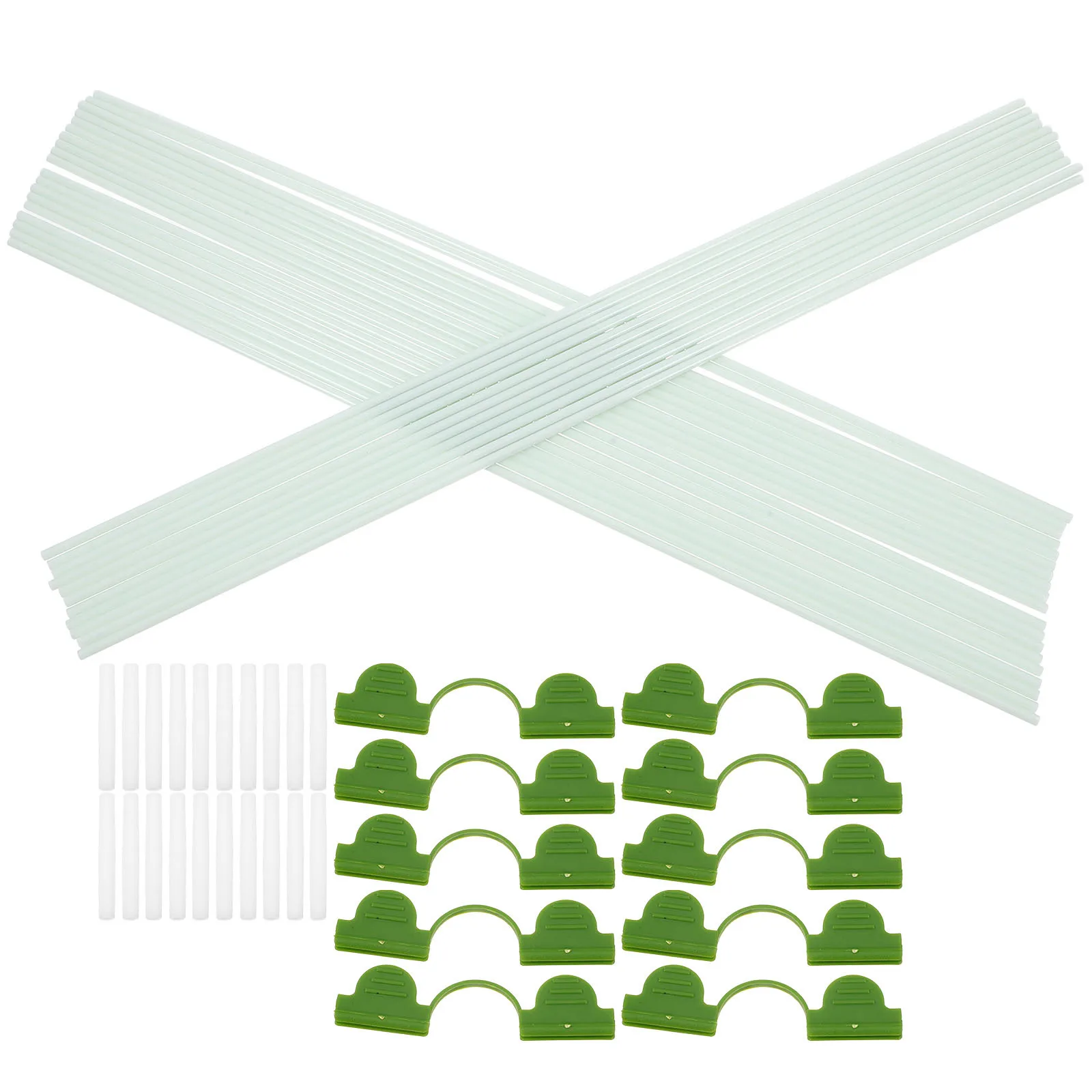 

1Set Plant Support Frame Greenhouse Row Tunnel Cover Hoop Gardening Frost Bird Sun Protection Mini Greenhouse Gardening Tunnel