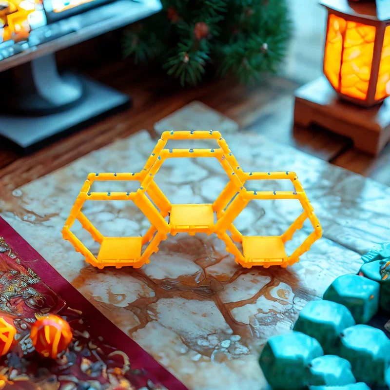 

Home Creative Hexagonal Honeycomb Shelf For Mini Lego Office Toys Display Shelf