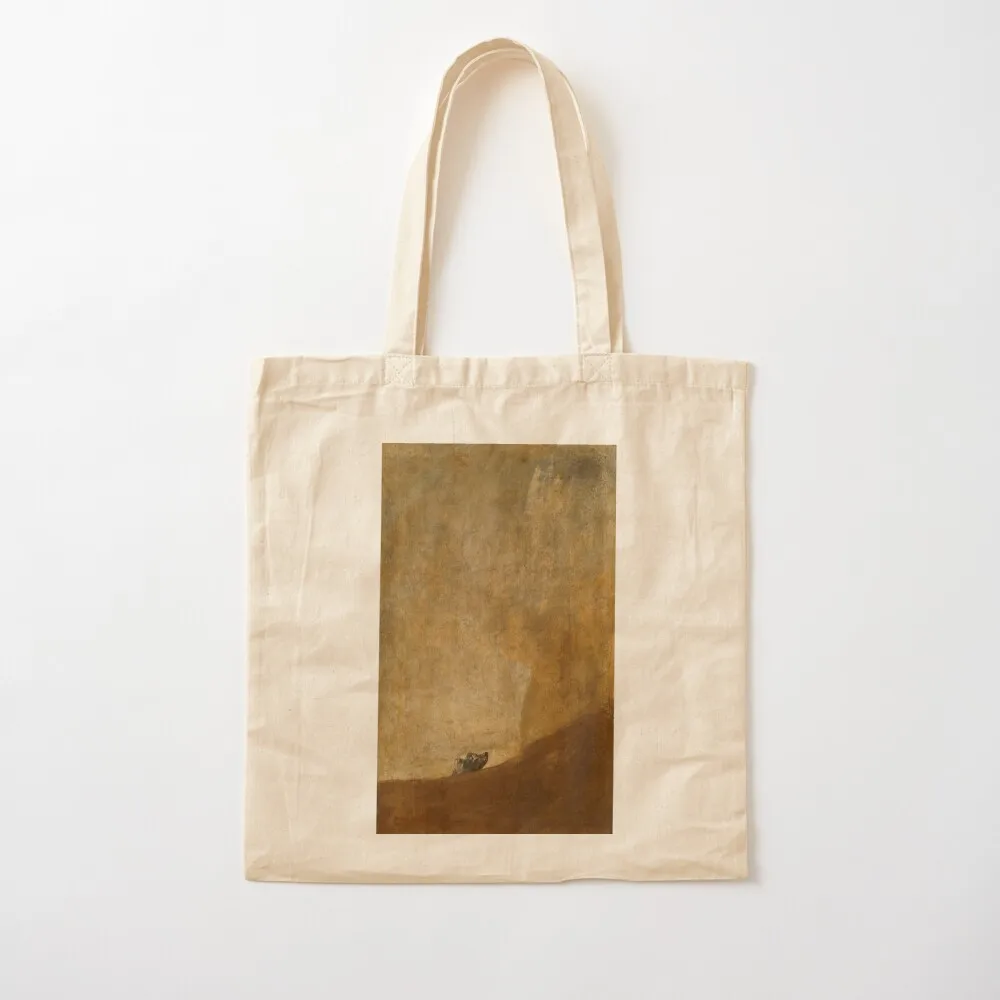 

The Dog Painting by Francisco Goya Tote Bag Lady bag Custom bag Shopper