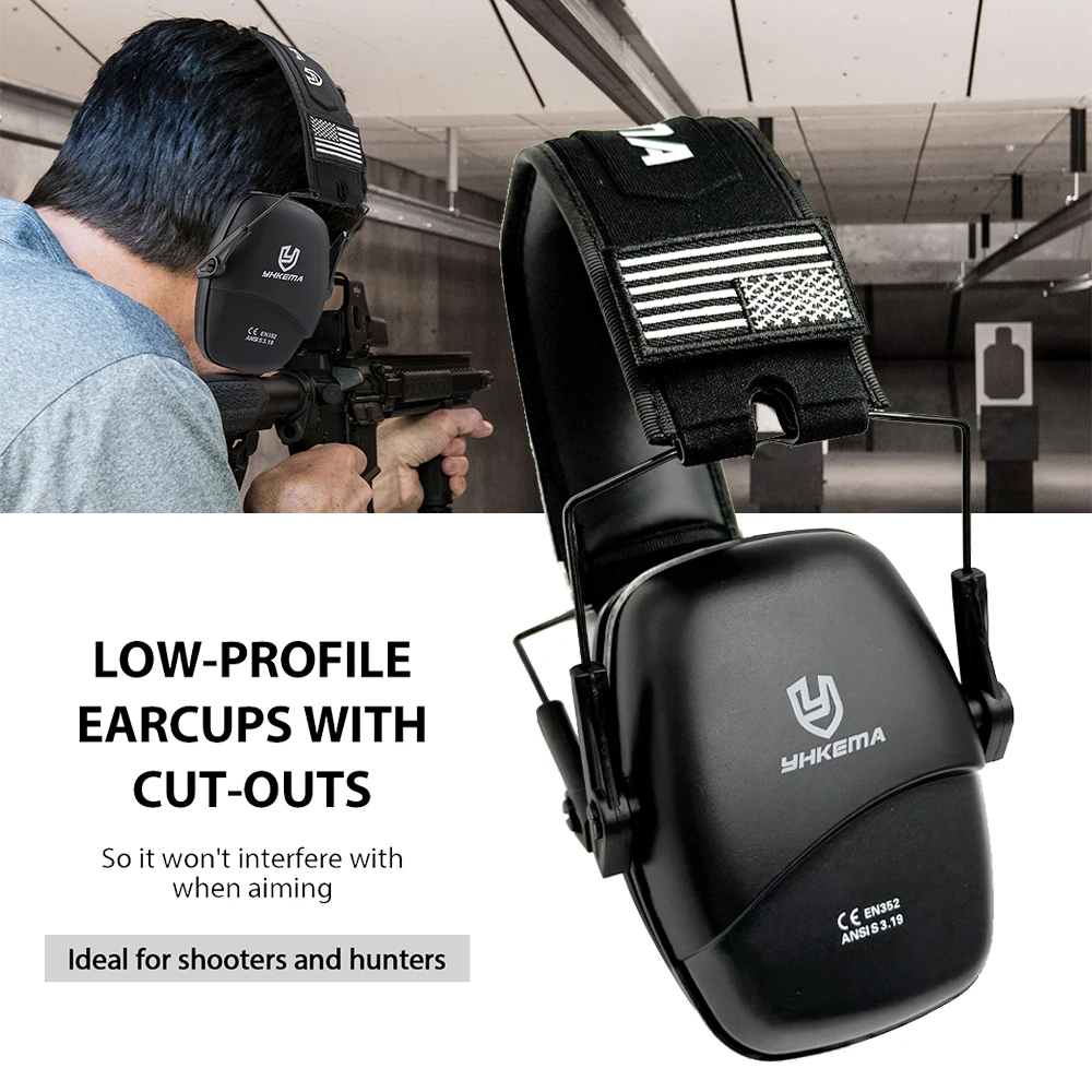 Outdoor Tactical Passive Shooting Earmuff Anti noise Headphone Sound Amplification Hearing Protection Headset Foldable