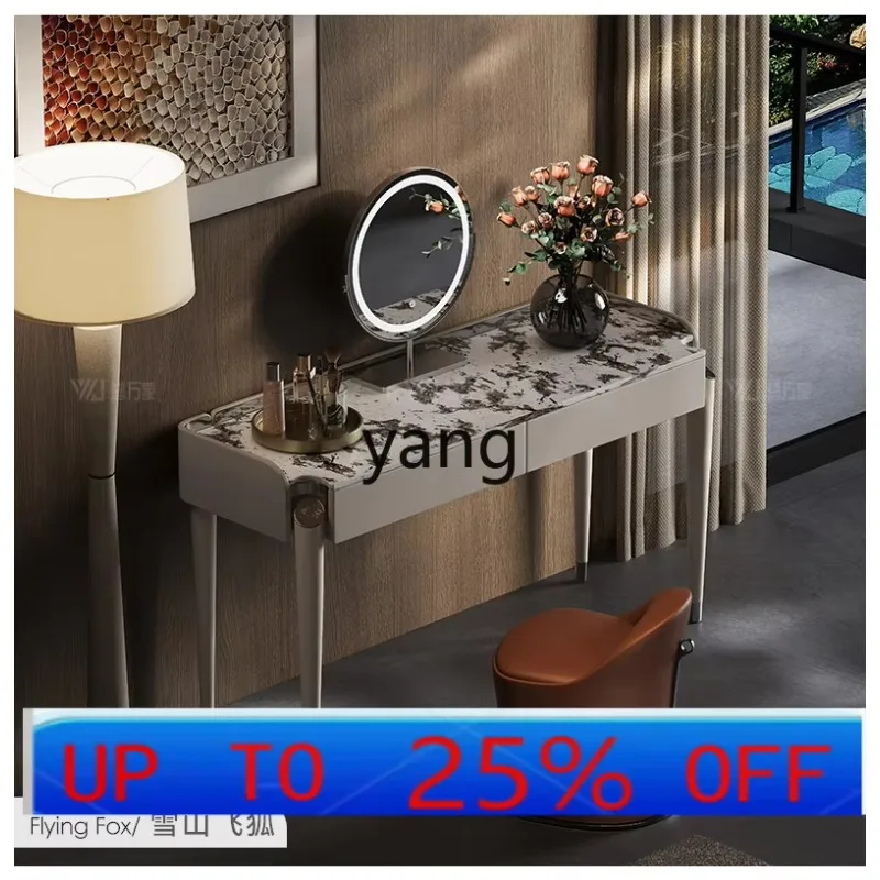 LMM Italian minimalist dressing table with mirror premium bedroom makeup dressing table