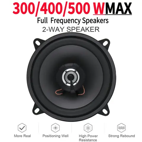 차량용 하이파이 동축 스피커, 4 인치, 5/6 인치, 300 W, 400 W, 500W, 12V, 2Way, 자동 오디오, 음악 스테레오, 서브우퍼, 전체 주파수 스피커
