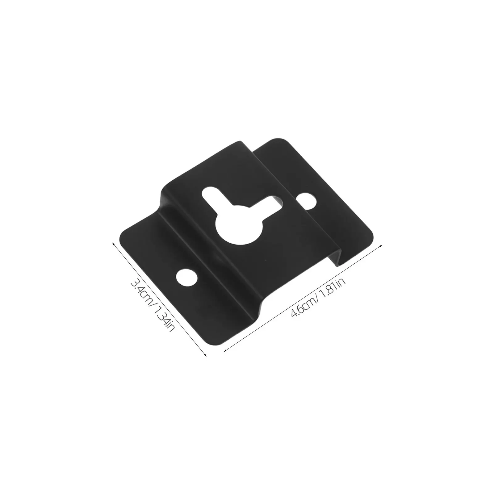 10Pcs Speaker Wall Mount Brackets Iron Keyhole Hanger Plates for Surround Sound Speakers Audio Speaker Hanging Bracket Desktop