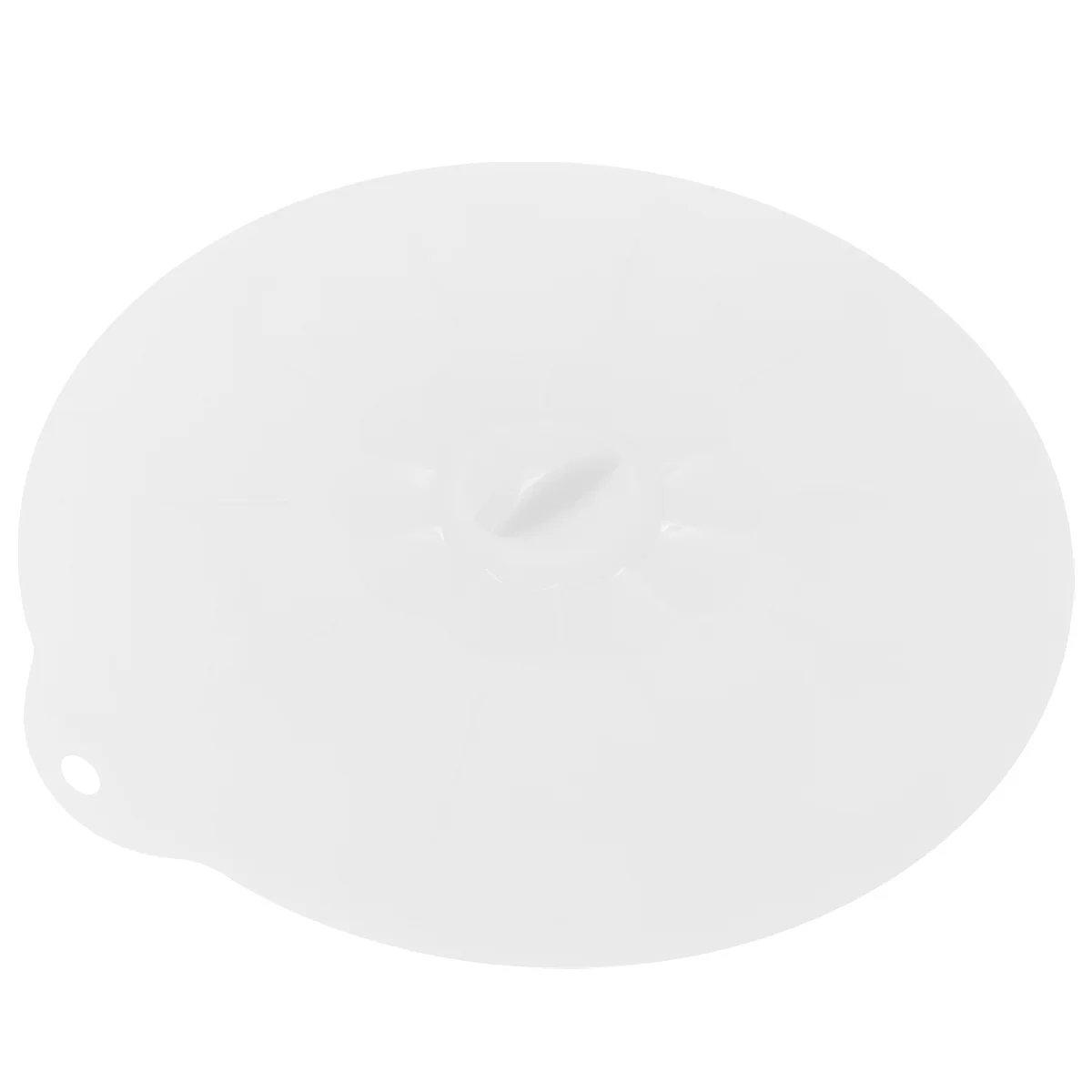 

1pc Silicone Bowl Lids Food Grade Super Stretchy Suction Sealing Lid For Plate Pan Storage White Extra Large Round Kitchen