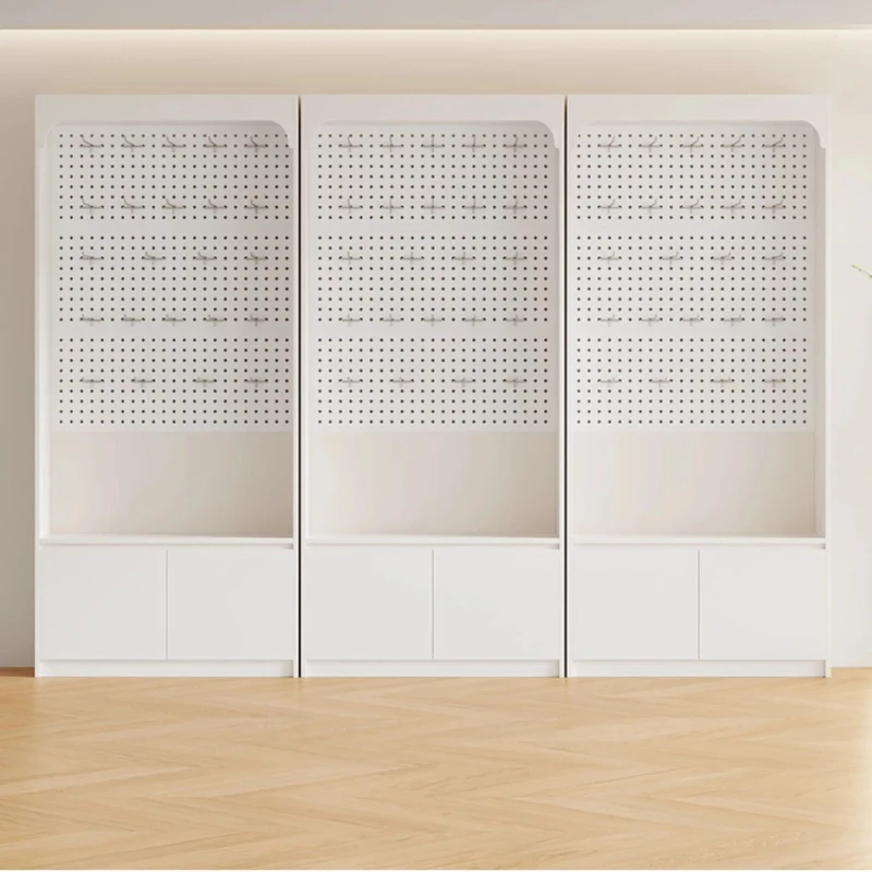 Italian Minimalist Cosmetic Display Cabinet Nordic High-end Beauty Salon Multi-layer Storage Shelf Office Furniture Mueble FYMC