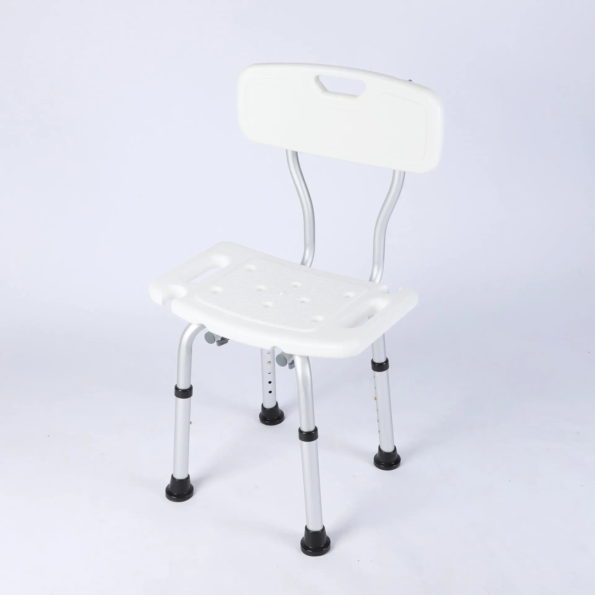 

Medical Bathroom Safety Shower Tub Aluminium Alloy Bath Furniture Chair Seat Bench With Removable Back White Bathroom