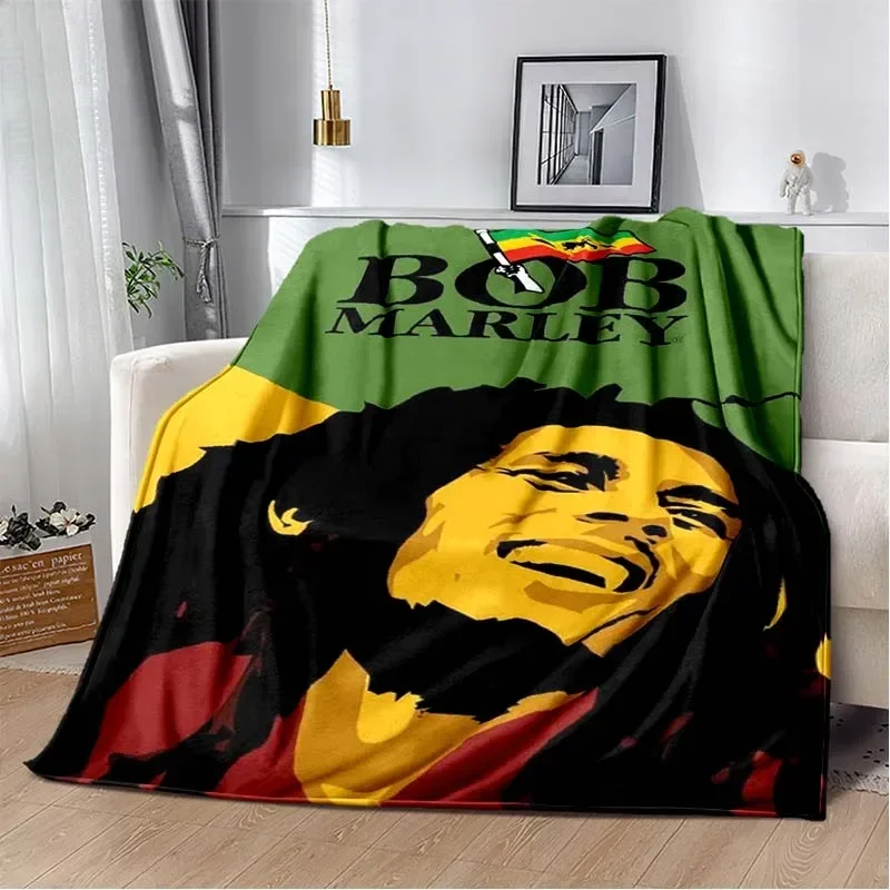 

Bob Marley Pattern Throw Blanket Light Weight Blanket for Living Room Bedroom Kidsroom Warm Blanket Christmas Gift