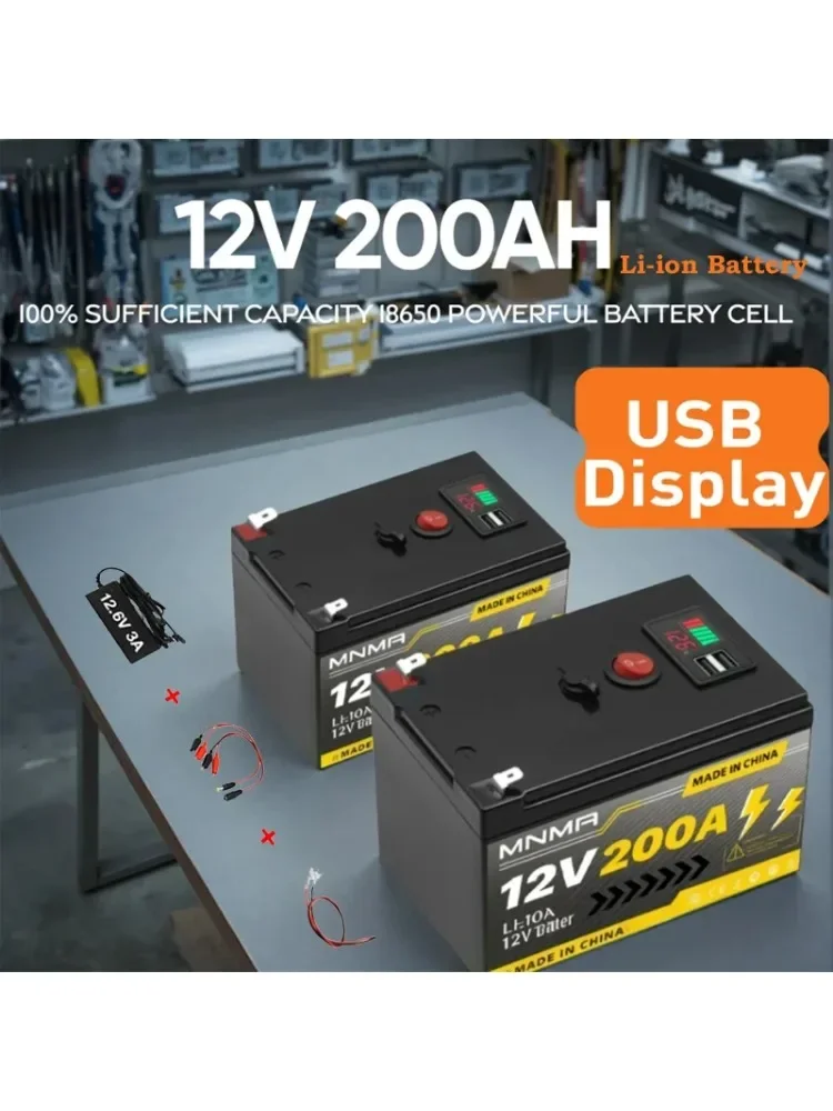 AliExpress SUTENAI 12V 200Ah 18650 Ultra-Large Capacity Lithium LiFePO4 Deep Cycle Battery for Solar Wind Power Small UPS Lighting And More