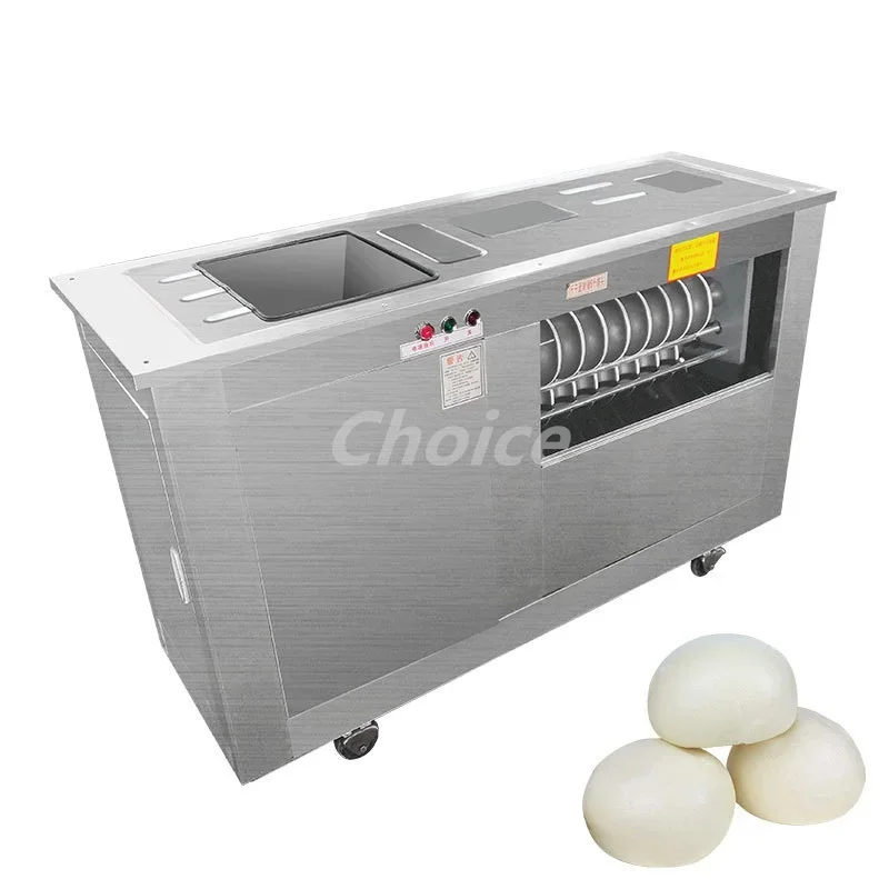 Automatic Commercial Dough Divider Rounder Pizza Bread Steam Bun Dough Cutting Rolling Machine Round Bun Forming Machine