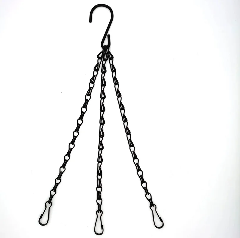 

Black Hanging Chains, 40cm Garden Plant Hangers, for Hanging Bird Feeders, Billboards, Chalkboards, Basket, Planters, Lanterns,