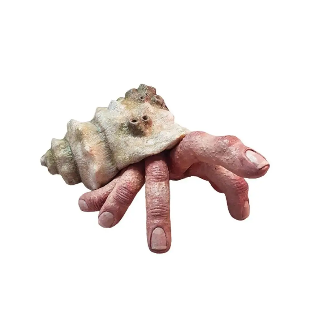 Snail Finger Ornament Horror Halloween Prop Snail Hand Resin Model for Indoor Outdoor Decoration Snail Hand Resin Model