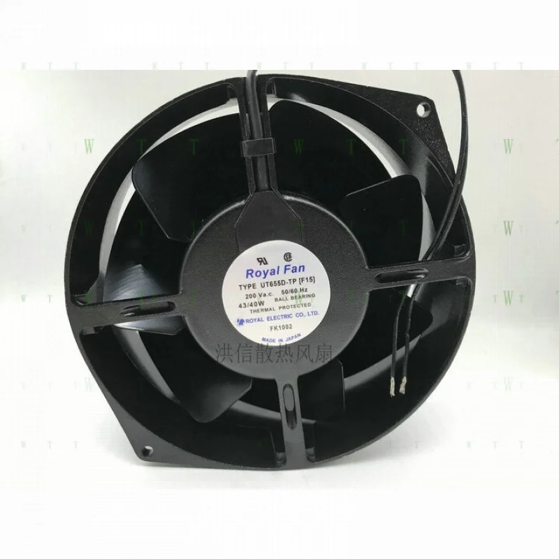

H 1 шт. ROYAL FAN UT655D-TP [F15] 200 В переменного тока, 43/40 Вт, металлический высокотемпературный вентилятор