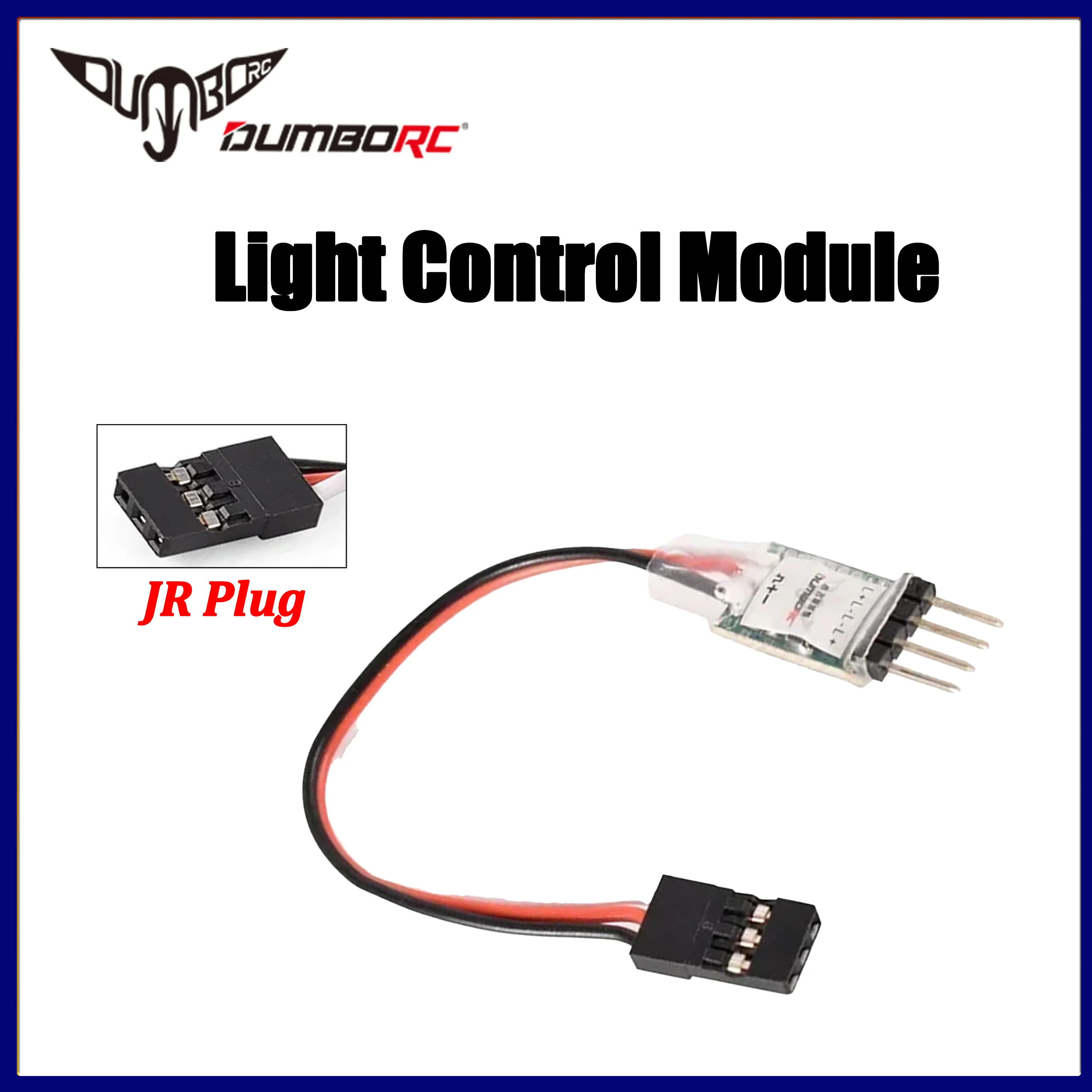 DUMBORC 3-Kanal LED-Lichtsteuerungsmodul Lampenschalter-Panel-System Ein/Aus JR-Stecker für RC Auto LKW Crawler Boot Flugzeug Teile