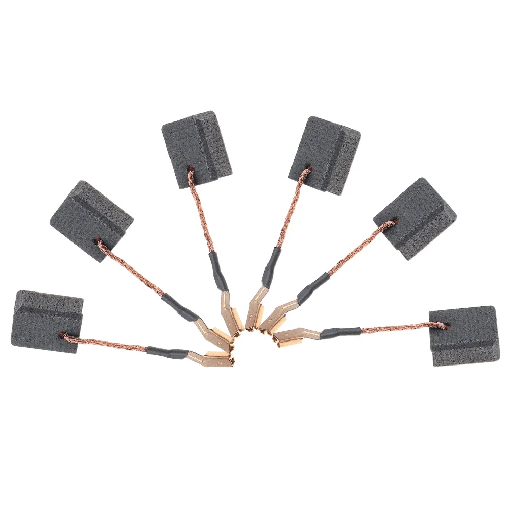 6 uds cepillos de carbón DWE4214 DWE402 4-1/2 pulgadas para N 257540   Accesorios de repuesto de cepillo de motor de amoladora angular de cepillos de carbón