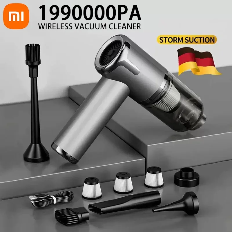 Aspirapolvere per auto Xiaomi 5 in 1 1990000 PA Potente macchina per la pulizia portatile per elettrodomestici Pulitore per auto portatile senza fili