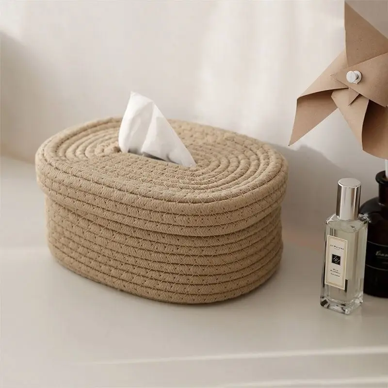 

Creative Nordic style tissue box pumping box simple Japanese rectangular household living room dining table napkin storage box