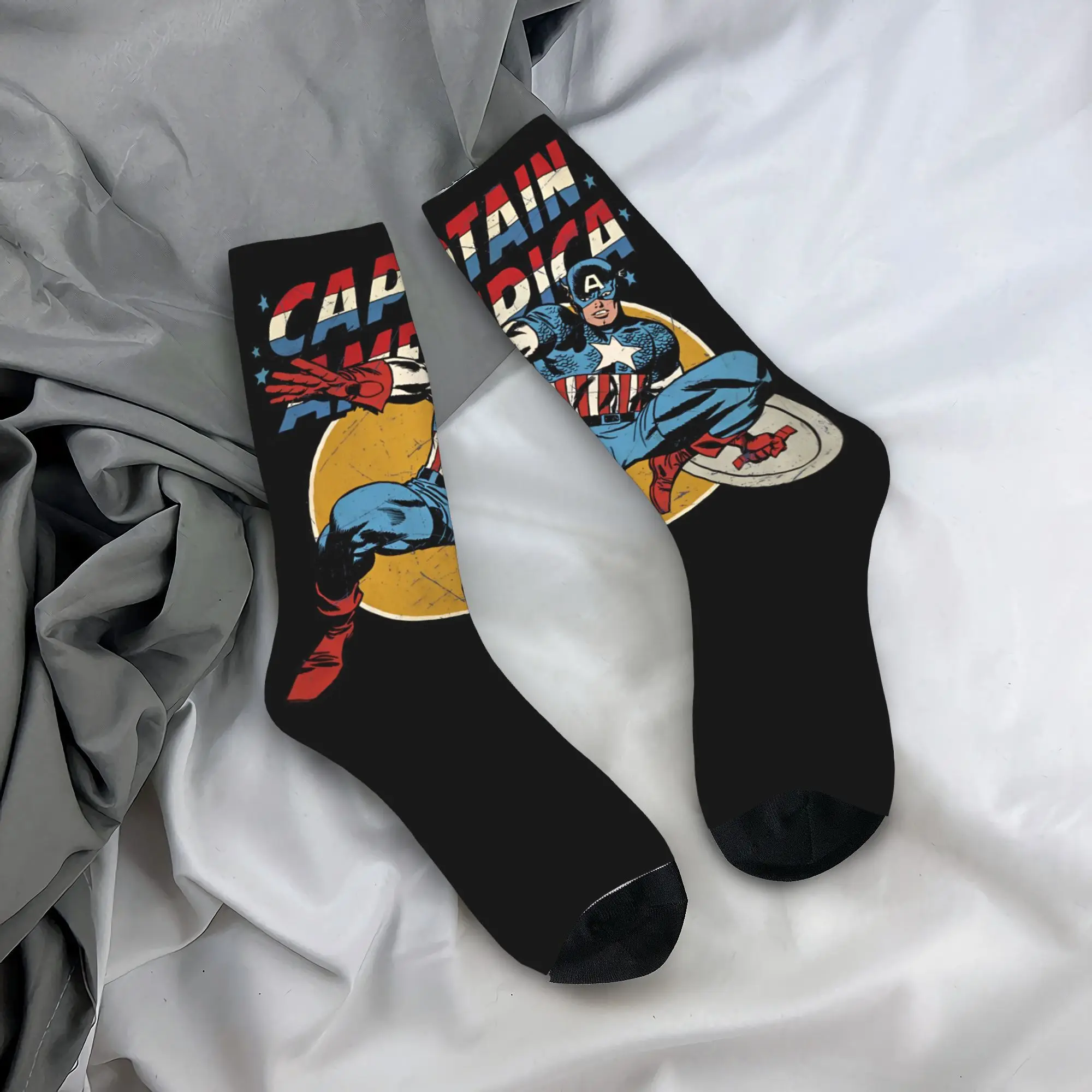 Hip Hop  Men Women Socks Captain America: Brave New World Merch Cute  Sport Stockings All Seasons