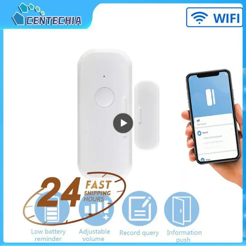 

Датчик обнаружения окон и дверей Tuya, умная мини-сирена с одним ключом и Wi-Fi, датчик обнаружения независимости, 90 дБ, 1 ~ 10 шт.