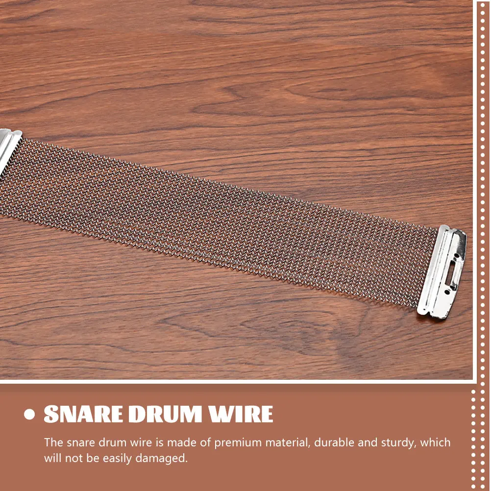 24-Strand Snare Drum Wire Replacement Belt Premium Rust-Proof Stainless Steel Snare String Belt for Percussion Instrument