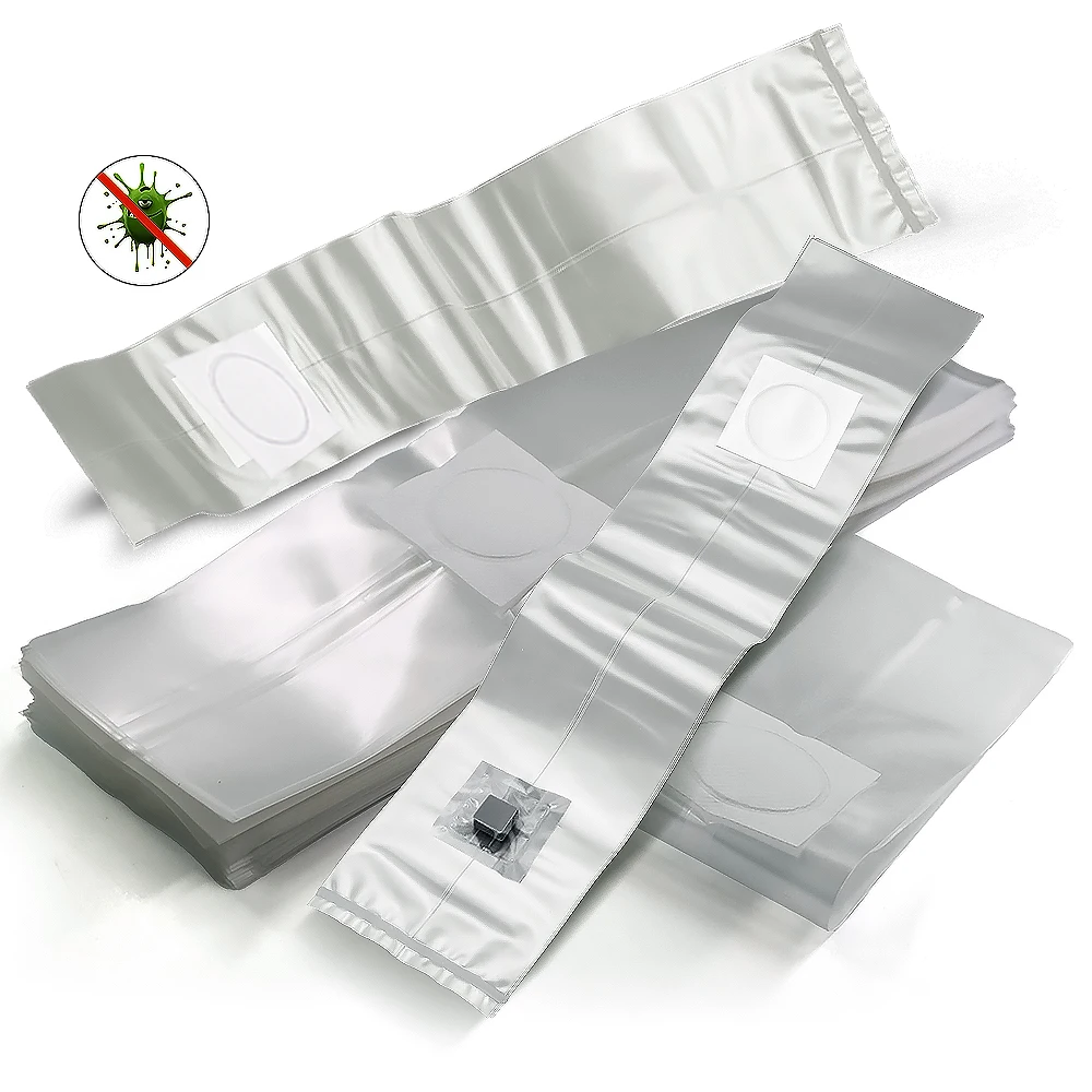 0.08mm Thickness 0.2um Filter PP Mushroom Grow Bag Autoclavable Substrate Spawn Sterilized Hydrated Grain Bag w/Injection Port