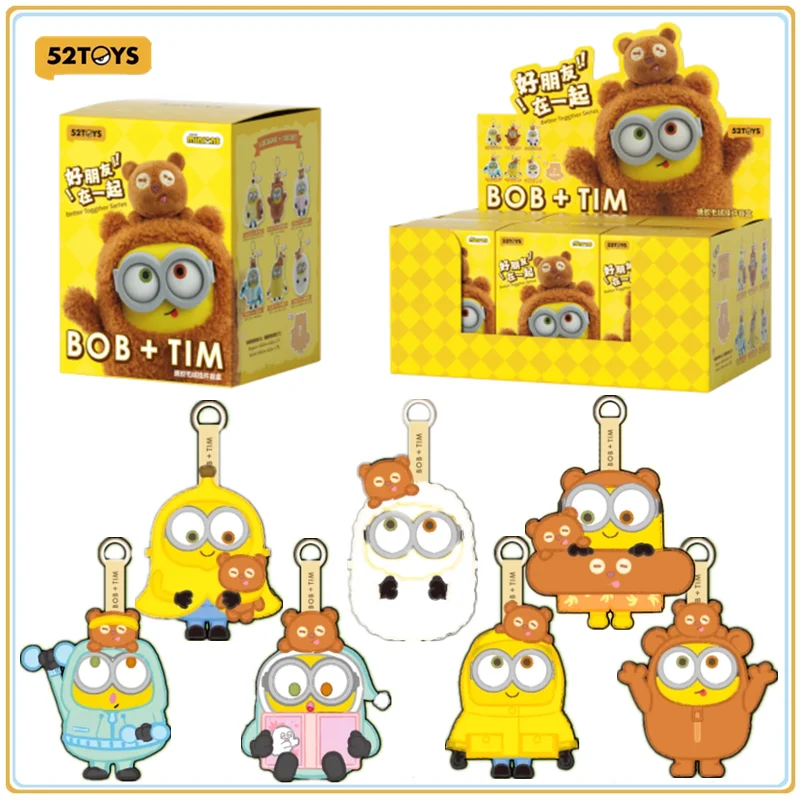 En Stock Original 52 juguetes Bob & Tim Minion Good Friends Together serie caja ciega personajes de Anime muñecas coleccionar juguetes lindos regalos
