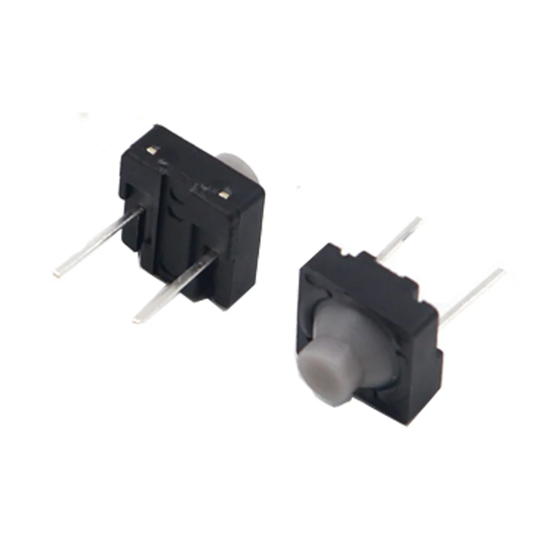 【100-10PCS】 8x8x5MM 2PIN G77 Conductive Silicone Soundless Tactile Tact Push Button Micro Switch Self-rese