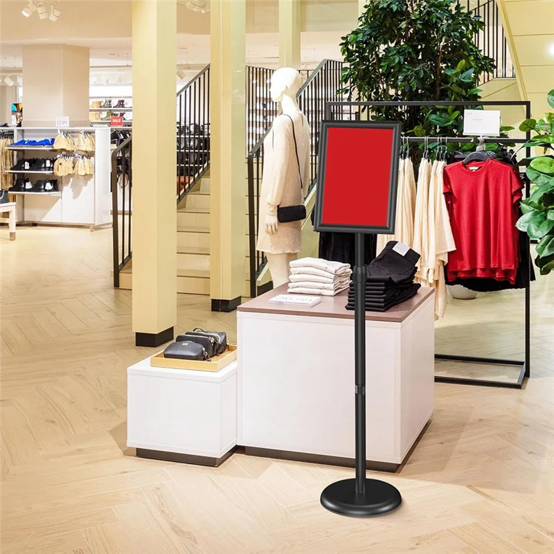 

Pedestal Floor Stand Outdoor Indoor Standing Display Sign Holders For 8.5X 11 Inches Poster For Advertising