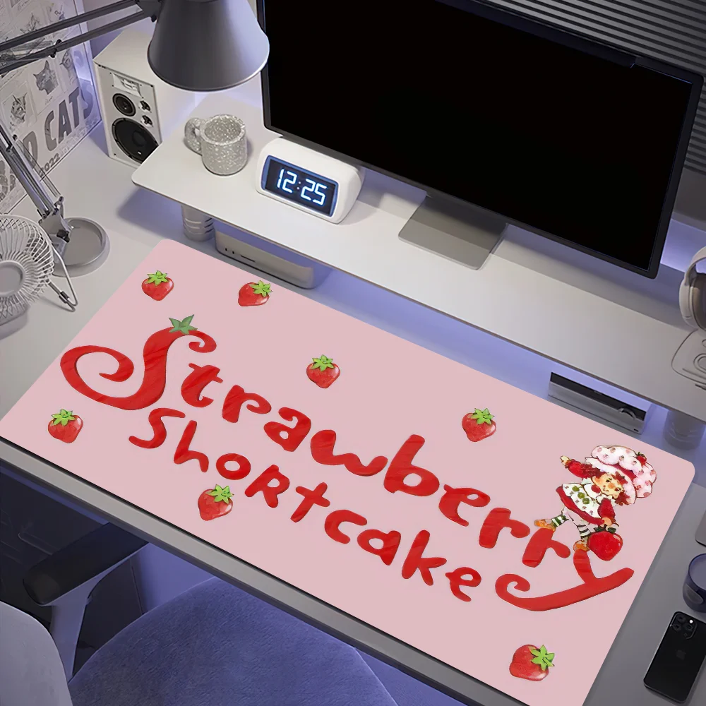 منصات الماوس غير قابلة للانزلاق Lockedge S-الفراولة مكتب طالب الألعاب سميكة كبيرة الكتابة S-شورت كيك الوسادة الكرتون وسادة الماوس الوسادة