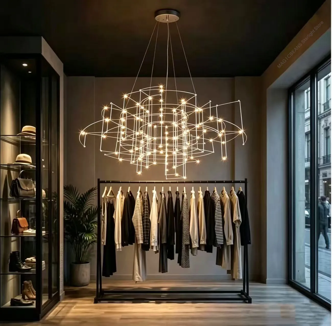 Modern Minimalist Firefly Ceiling Pendant Lamp For Living Room Bedroom Restaurant Clothing Store Creative Front Desk Lighting