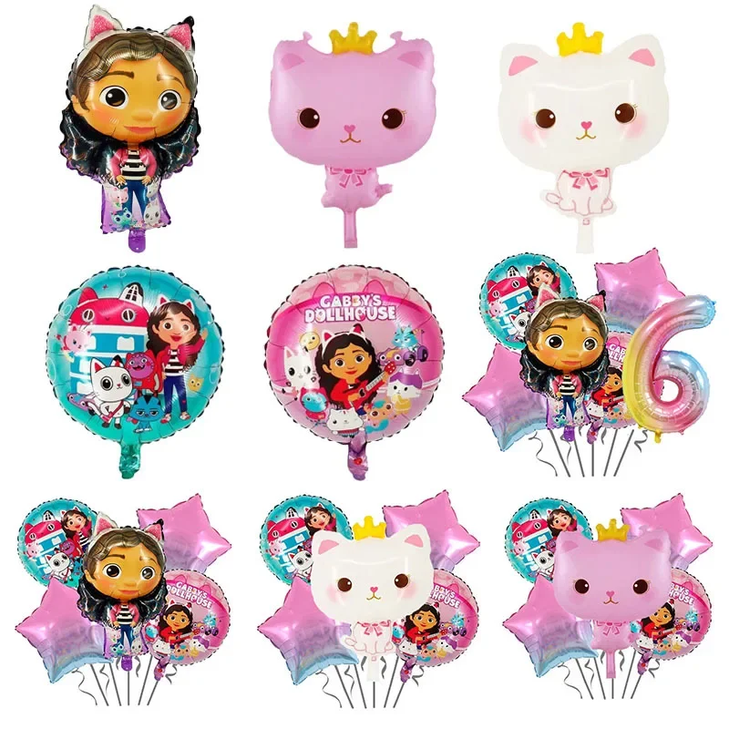 

Disney Gabby's Dollhouse Number Balloon Set Girls Birthday Party Decoration Baby Shower Supplies