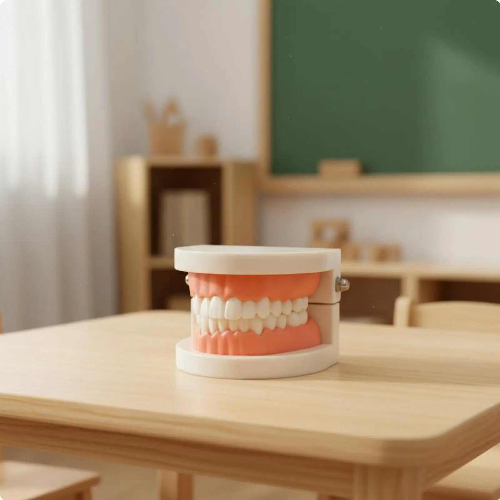 Oral Model Jaw Demonstration Model Lightweight and Portable Teaching Aid for Young Children, Oral Students, Classroom, Home