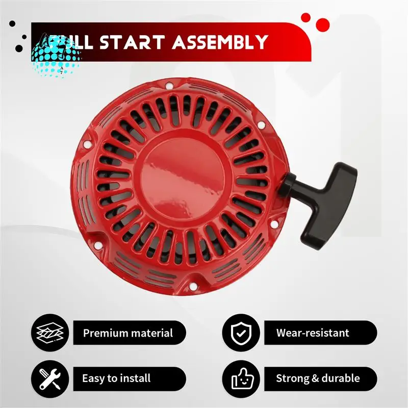 

A07F-Pull Start в сборе для Honda GX200 GX160, ручной стартер 5,5 6,5 л.с., двигатель с изогнутой защелкой стержня 28400-Z4M-306ZB 27400-Z1