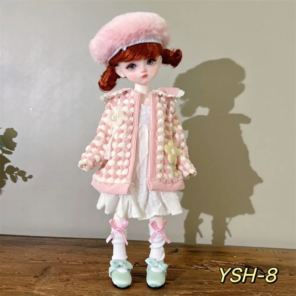 Ensemble de tenue de beurre BJD pour fille, robe et chapeau, manteau d'hiver, accessoires de jouet, cadeau de vacances, mode, vêtements, 30cm, 1/6