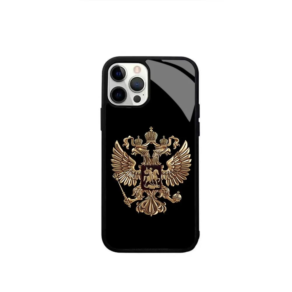 Russia Flag National Emblem Phone Case Magsafe Wireless Charging Cases For IPhone 16 15 13 12 11 14 Pro Max Mini 8 Plus XS X XR