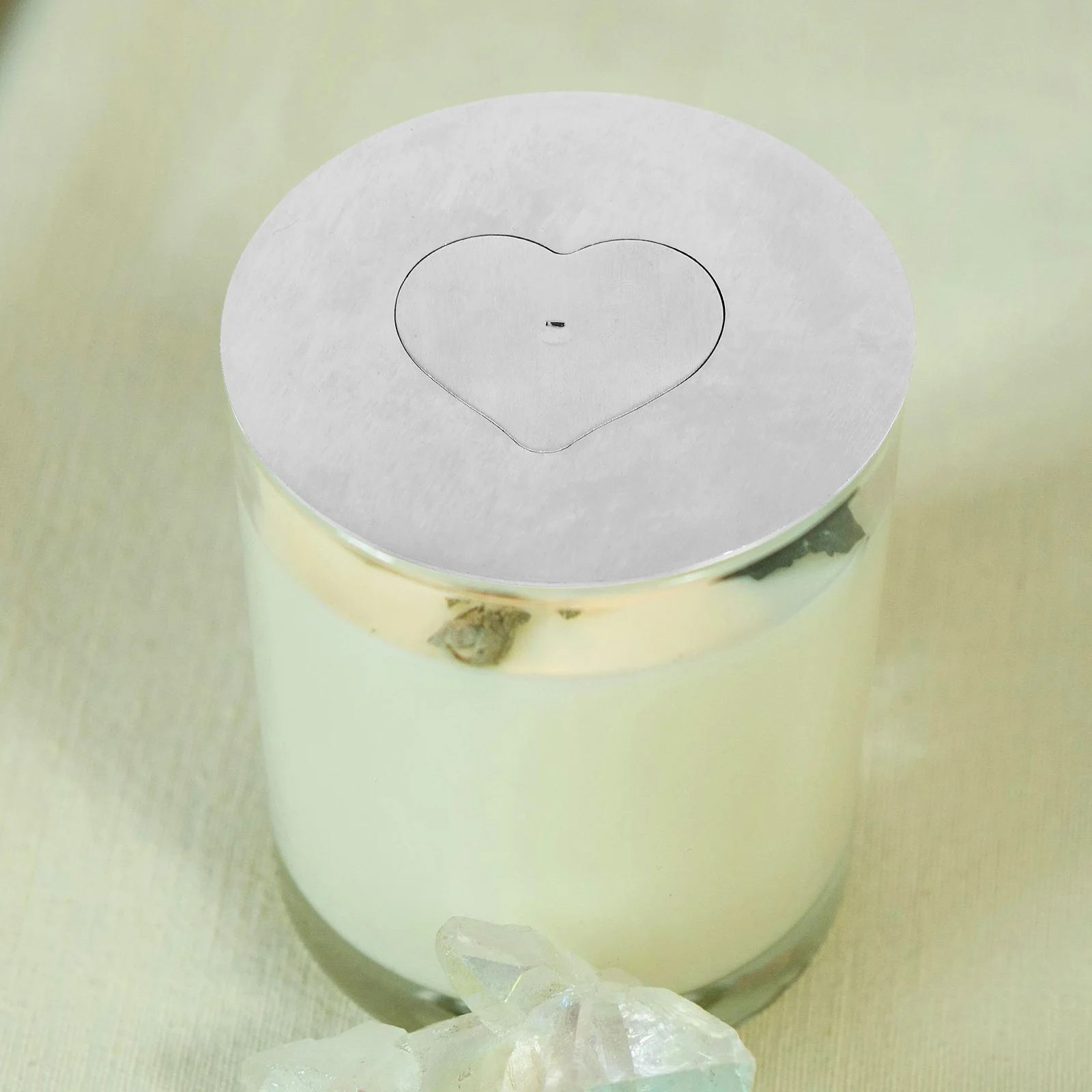 

Stainless Steel Cover Lid Shade Sleeve Elegant Rust Resistant Decorative Topper for Home Desk Nightstand