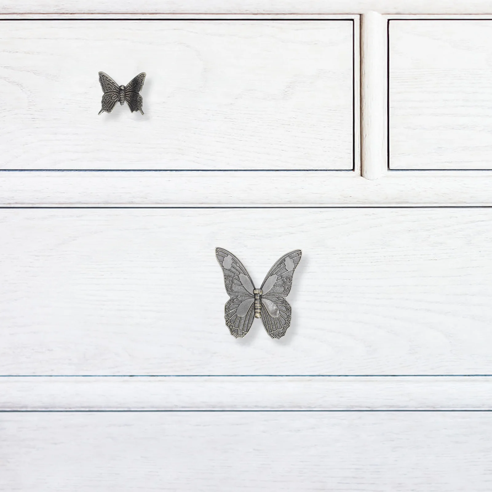 

2Pcs Zinc Alloy Cabinet Door Knobs Delicate Butterflies Design Drawer Handles for Living Room Shoe Cabinet Exquisite Furniture