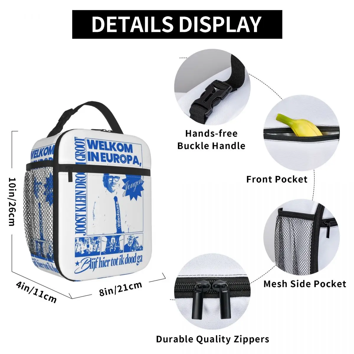 Joost Klein Eurovisions 2024 i paesi bassi Insulated Lunch Bag Storage Food Box Portable Thermal Cooler Lunch Box per Picnic