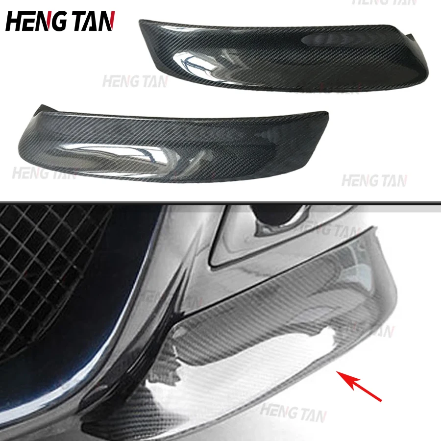 

Carbon Fiber High Quality Front Bumper Corner Splitter Lip Body Kit For BMW M3 E46 Front Side Diffuser Wrap Angle Car Parts