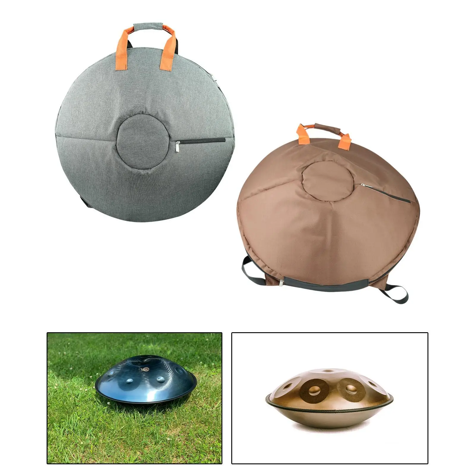 

Handpan Bag Shock Absorption Oxford Cloth 22inch Backpack Accessories Double Shoulder Percussion Instruments Handpan Box