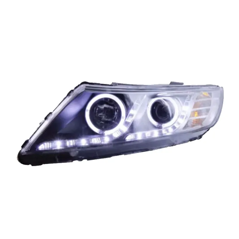 Car Styling  for KIA K5 LED Headlight 2011-2013 Headlights K5 DRL Turn Signal High Beam Angel Eye Projector Lens