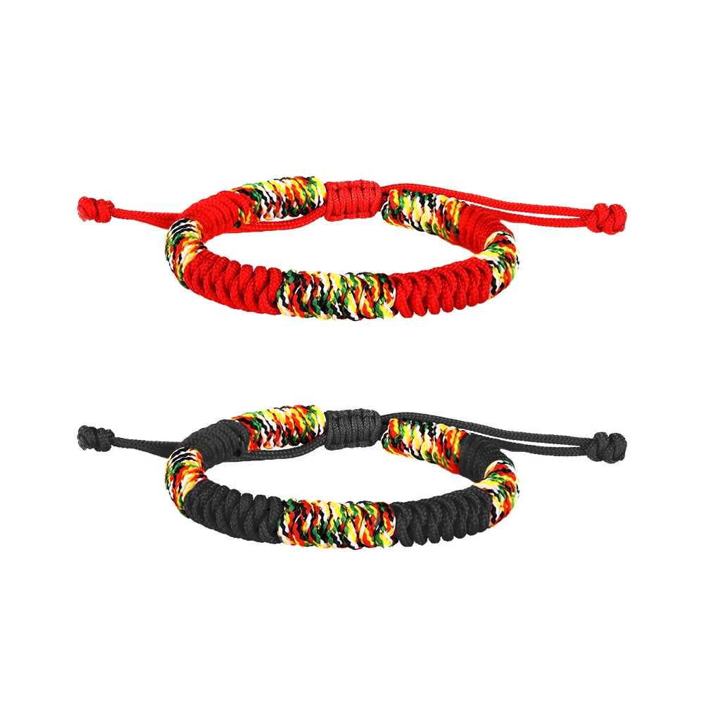 Rope Handmade Tibetan Monk Lucky Knot Friendship Bracelet Women New Fashion Red String Handwoven Summer Beach Jewelry Present