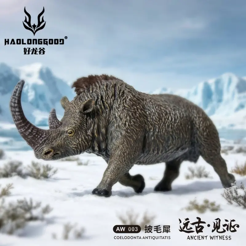 

New Genuine HaolongGood Woolly Rhino 1/35 Scale Ice Age Ancient Wildlife Extinct Animal Plastic Model Figure Desktop Decoration