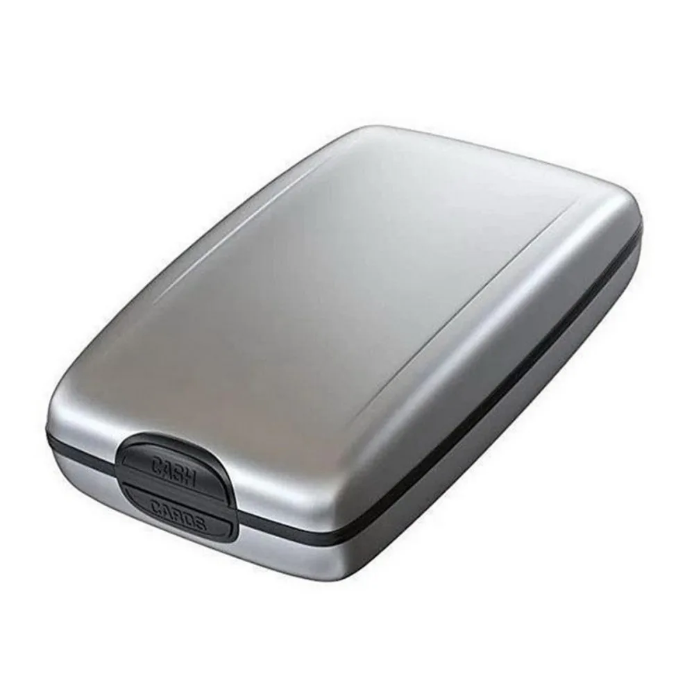 Large Capacity Credit Cards Holder Card Case Anti-Theft RFID Blocking Wallet Aluminum Alloy Hard Case Airplane Ticket Protector
