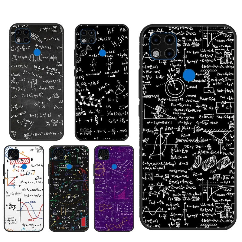 Physics Science Maths Formula Case For Xiaomi Redmi Note 11 7 8 9 10 Pro 9S 10S 11S Cover Fundas For Redmi 10 9 9T 9A 9C